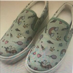 Unicorn Rainbow Slip-On Sneakers